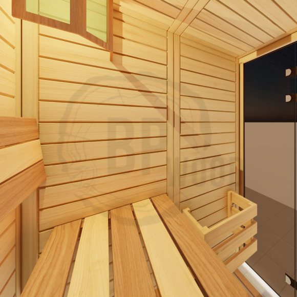 Модульная прямоугольная сауна VITA 1,36х1,36 из массива сибирского кедра с сучками Модульная прямоугольная сауна VITA 1,36х1,36 из массива сибирского кедра с сучками