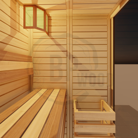 Модульная прямоугольная сауна VITA 1,36х1,36 из массива сибирского кедра с сучками Модульная прямоугольная сауна VITA 1,36х1,36 из массива сибирского кедра с сучками