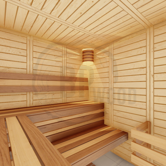 Модульная прямоугольная сауна  VITA 2,64х2,64 из массива ели Модульная прямоугольная сауна  VITA 2,64х2,64 из массива ели
