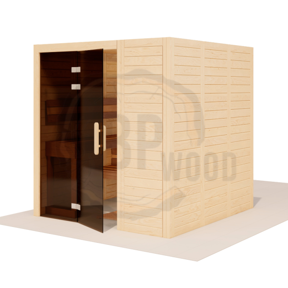 Модульная прямоугольная сауна VITA 2,64х2,64 из массива сибирского кедра с сучками Модульная прямоугольная сауна VITA 2,64х2,64 из массива сибирского кедра с сучками