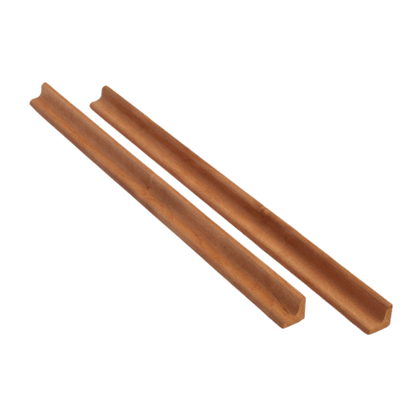 Уголок внутренний из термоольхи 18*18*3100 мм сорт АВ